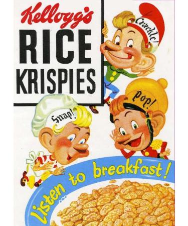 Vintage Kelloggs by Dexam Rice Crispies Snap Crackle & Pop Tea Towel