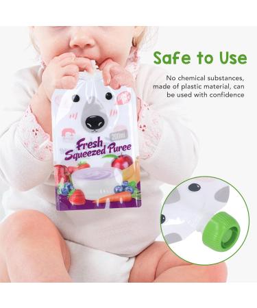 Reusable Baby Food Bags - 10 Pack 200ml Storage for Toddlers & Children | Lockable Puree Pouches - Buy Online on SooperMarket.com
