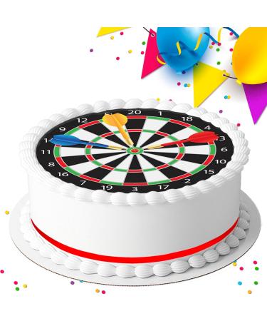 DARTS BIRTHDAY PARTY EDIBLE ICING CAKE TOPPER DECORATION E803 - Buy Online on SooperMarket.com