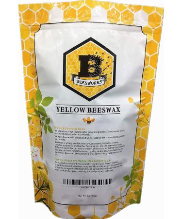 Beesworks Yellow Beeswax Pellets - 2 lb for DIY Projects and Crafts - Buy Online on SooperMarket.com