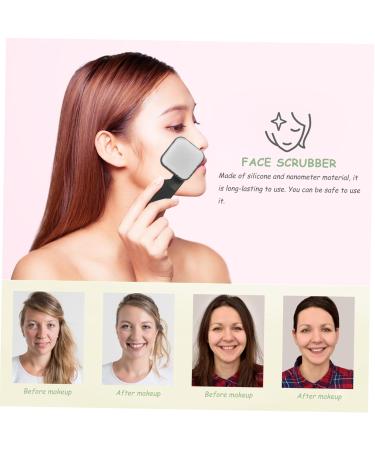 PLAFOPE Square Facial Cleansing Brush Facial Brush Silicone Face Scrubber Face Scrubber Men Facial Scrubber Face Cleansing Brush Scrubber Face Wash Brush Double Sided Face Brush - Buy Online on SooperMarket.com