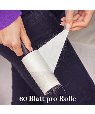 8 Roll Lint Roller for Clothing & Pet Hair 480 Sheets Self-Adhesive Perfect for Sofas Carpets Dust Dog & Cat Fur - Buy Online on SooperMarket.com