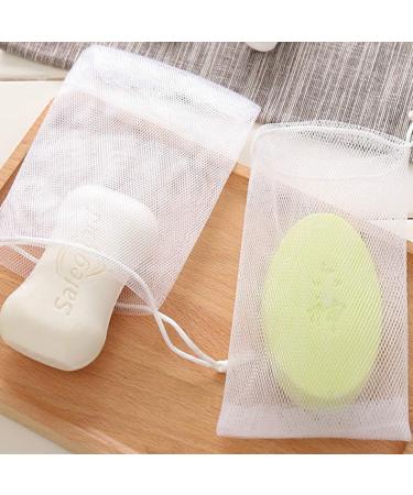 ELANE Handmade Soap Bubble Mesh Bags - 10 Pcs Exfoliating & Foaming Net Bags - Buy Online on SooperMarket.com
