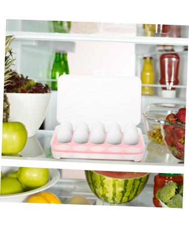 OSALADI Egg Keeper 2pcs 10 Egg Holder Egg Containers with Lid Storage Pull Out Drawers Red Portable Crisper re-usable Red 24.5*10.5*7cm - Buy Online on SooperMarket.com
