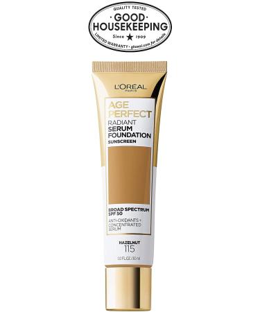 L'Or al Paris Age Perfect Radiant Serum Foundation SPF 50 Hazelnut 1oz - Buy Online on SooperMarket.com