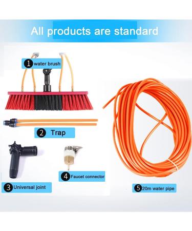 Window Cleaning Pole Photovoltaic Panel Cleaning Tool 3-10M Conservatory Roof Window Glass Wall Photovoltaic Panel Cleaning Extendable Cleaner/3M/9.8Ft 55cm Brush Head 11M/36FT - Buy Online on SooperMarket.com