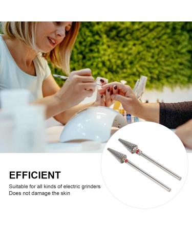 Nail Tapered Drill Bit Professional Fast Removing Tungsten Steel Manicure Drill Bits for Exfoliating Polishing - Buy Online on SooperMarket.com