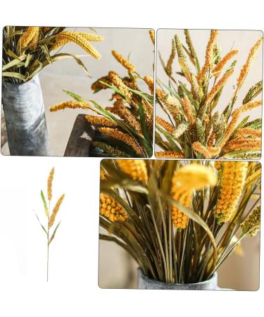 MAGICLULU Simulated Ears of Corn Artificial Wheat Ears Stalks Hand Decor Dry Wheat Grass Fruit Decor Home Decoration Wheat Decoration Wheat Ears Dried Flowers Paddy Iron Ornaments Golden 75.00X12.00X2.00CM - Buy Online on SooperMarket.com