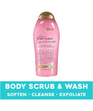 OGX Pink Sea Salt & Rosewater Gentle Soothing Body Scrub 577 milliliters - Buy Online on SooperMarket.com