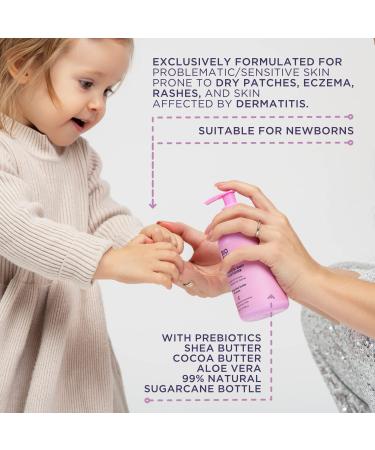 BioB Prebiotic Natural Baby Shampoo - 10oz | Gentle Cradle Cap Treatment for Newborns | Soothes Eczema, Seborrheic Dermatitis & Psoriasis | Tear-Free, Itchy Scalp Relief for Kids - Buy Online on SooperMarket.com
