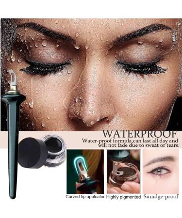 Aaiffey Eyeliner Applicator Kit with Waterproof Brown Cream - Easy No-Skip Green Eyeliner Tool Set - Buy Online on SooperMarket.com