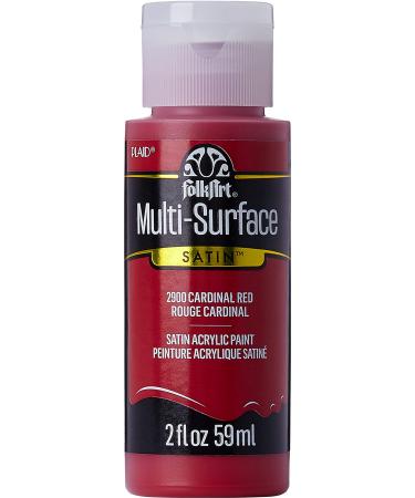 FolkArt 2900 Multi Surface Acrylic Paint 2OZ  2 Fl Oz (Pack of 1)  Cardinal Red