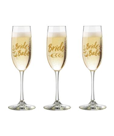 Bride to Be Bachelorette Party Tattoos - 50 Gold Metallic Designs - Team Bride Cheers Wifey Hot Bride - Waterproof & Non-toxic - Buy Online on SooperMarket.com