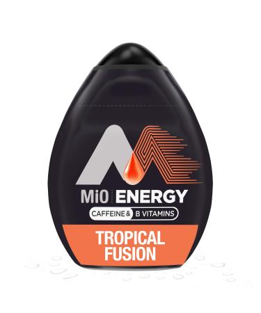 MiO Energy Tropical Fusion Naturally Flavored with other natural flavors Liquid Water Enhancer Drink Mix with Caffeine & B Vitamins, 1.62 fl. oz. Bottle
