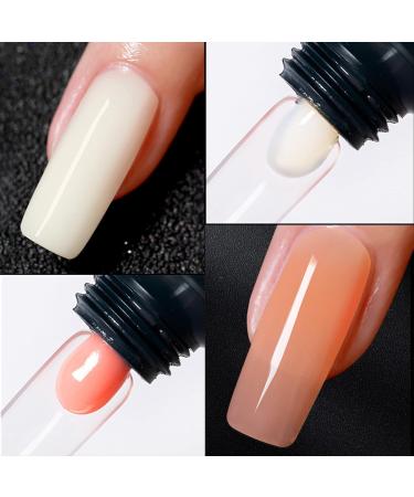 Nail Extension Gel 15ml Cinnamon Poly Gel - Nude Pink Enhancement for French Manicure (#09 Light Apricot) - Perfect for Beginners - Buy Online on SooperMarket.com
