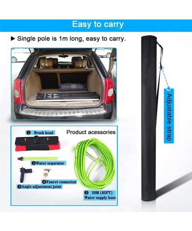 photovoltaic cleaner window cleaning pole Window Cleaning Pole/Water Fed Telescopic Brush/Extendable Cleaner Conservatory Roof Suitable For Photovoltaic Panel CleaningTrucks Windows 9m (Size 3m/9.8ft - Buy Online on SooperMarket.com
