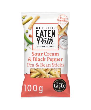 Off the Eaten Path Sour Cream & Pepper Bean Sticks 100g