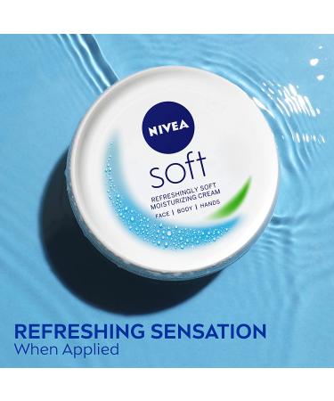 NIVEA Soft Cream 3 Pack - 6.8 Oz Jars - Refreshing Moisturizing Cream for Body, Face, and Hands - Buy Online on SooperMarket.com