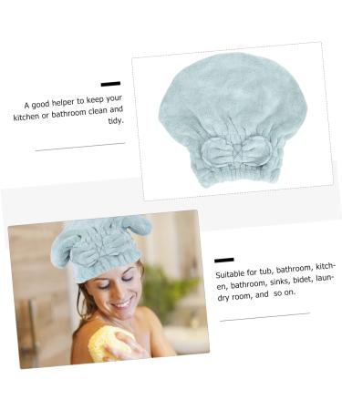 MAGICLULU 1pc Shower Cap Fabric Bow Tie Girl Towel Hat Green 27x25cm - Buy Online on SooperMarket.com