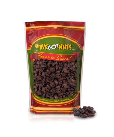 Dark California Dried Raisins By We Got Nuts-5 lbs (80oz)- Premium Kosher Dried Raisins- Grown In The USA- Natural Pure Unsalted No Sugar Added- Gourmet Savory Flavor- Air-Tight Resealable Bag