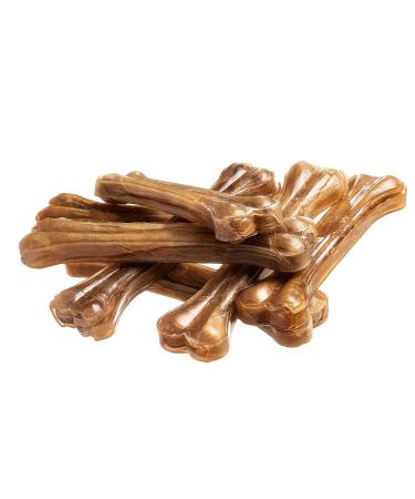 Bontoy dog bone I 10 pieces x 21 cm i natural product made of pure beef skin I protein -rich and good for the chewing muscles of your dog