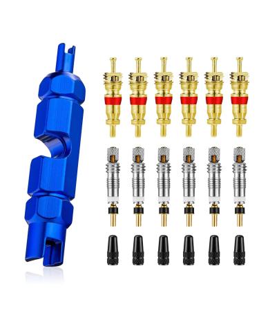 Valve key Bicycle bicycle valve insert French valve SCLAverand Presta Valve insert Schrader Valve Core valve cap Presta Schrader Konverter valve remover tool