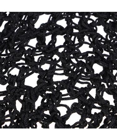 LUOEM Black Crochet Hairnet Sleep Cap Snood Cover for Women - 5.9 x 3.9 x 0.12 inch - Buy Online on SooperMarket.com