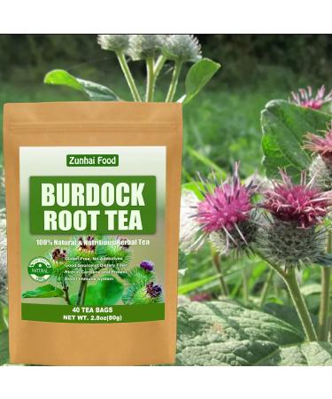 Zunhai Food Burdock Root Tea - 40 Tea Bags - 2.8 Oz: Premium Herbal Tea Blend - Buy Online on SooperMarket.com