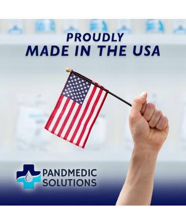 PandMedic Disposable Face Masks Made in USA | Premium 3-Ply Medical Safety Masks - Breathable Elastic Ear Loops - 50ct Resealable Bag for International Shipping - Buy Online on SooperMarket.com