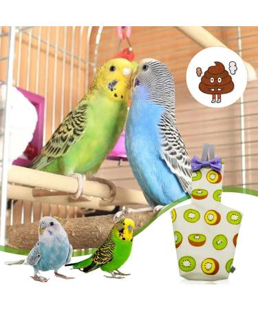 EsEico Reusable Parrots Nappy Pure Cotton Bird Washable Diapers Soft Parrot Nappy Multicoloured Printed Design Adjustable Cotton Fabric Pee Pads for Medium Parrots Cockatiels and Lovebirds. Kiwi - Buy Online on SooperMarket.com