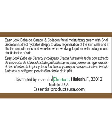 Baba de Caracol Snail Cream with Collagen - Regenerating & Firming Formula - Buy Online on SooperMarket.com