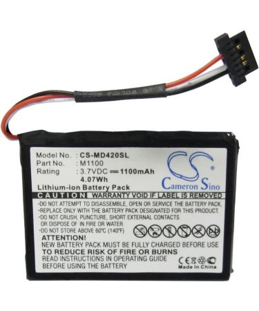 Replacement Battery for Medion Gopal E4230 E4240 E4245 - 1100mAh/3.7V Compatible Part M1100 | International Shipping Available - Buy Online on SooperMarket.com