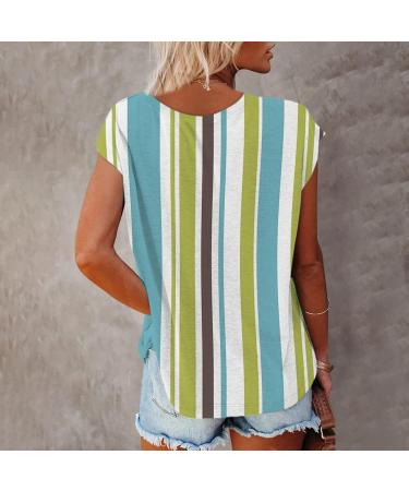 Short Sleeve T Shirts Clothing Woman T-Shirt Casual Black Clothing Top Women's Floral Pattern for Women Crop Tops Shirt Shirts Top Women's Summer Tank Top 2-green L - Buy Online on SooperMarket.com