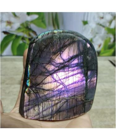 Natural Crystal Rough 650g-700g Natural Purple Light Labradorite Stone Gemstone and Crystal Original Grinding Heal Home Decoration 1pc - Buy Online on SooperMarket.com