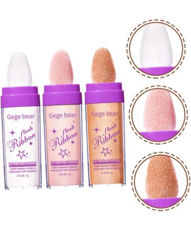 Mikinona Face Glitter 3pcs Highlight Pat Powder Glitter Loose Face Powder Makeup Highlighter Body Makeup Powder Voss Fairy - Buy Online on SooperMarket.com