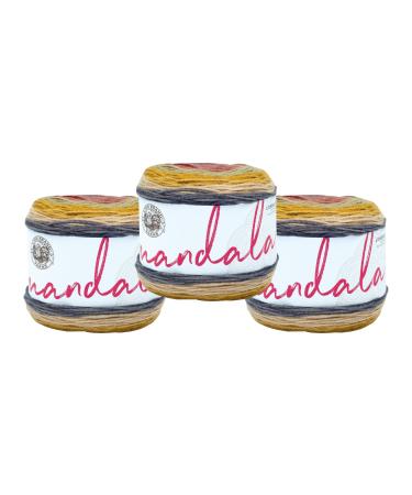 Lion Brand Yarn Mandala Yarn Multicolor Yarn for Crocheting and Knitting Craft Yarn 3-Pack Centaur 3 Pack Centaur