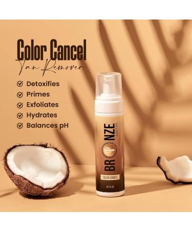 Color Cancel Tan Remover | Organic 2-in-1 Glow Renewal | Detox & Prime Skin | Paraben & Gluten-Free 6.7 fl Oz - Buy Online on SooperMarket.com