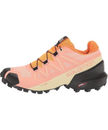 Salomon Women's Speedcross 5 Trail Running Shoes - Size 8, Blooming Dahlia/Black/Vibrant Orange - Buy Online on SooperMarket.com