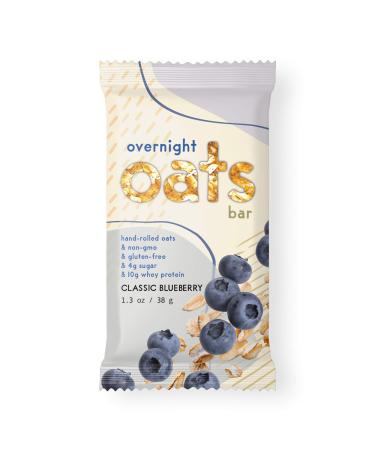 Overnight Oats Bar Classic Blueberry, 11.7 Ounces, 9 ct Classic Blueberry 9 Count (Pack of 1)