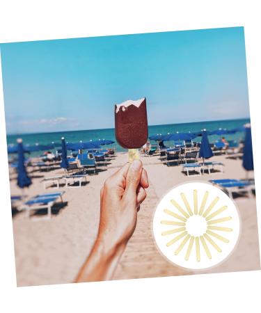STOBOK 20pcs Ice Cream Stick Silicone Molds Popsicle Sticks for Crafts Jumbo Lollipop Diy Mold Giant Cake As Shown 7X1CM - Buy Online on SooperMarket.com