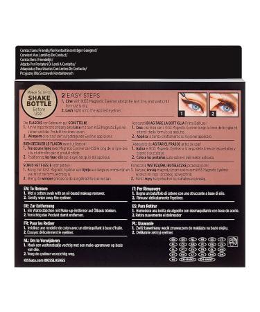 KISS Magnetic Lashes Charm - Wind Resistant, Dermatologist Tested, Last Up To 16 Hours - 1 Pair of Synthetic False Eyelashes - Buy Online on SooperMarket.com