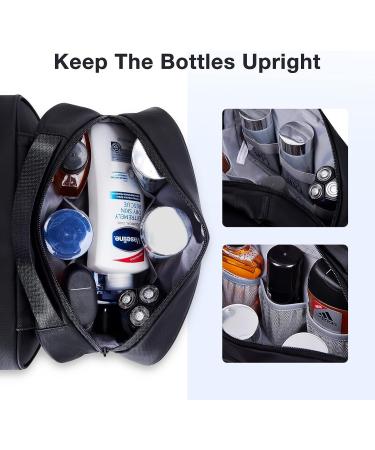 BAGSMART Men's Hanging Travel Toiletry Organizer Large Dopp Kit - Water Resistant Shaving Bag for Toiletries - Black - Buy Online on SooperMarket.com