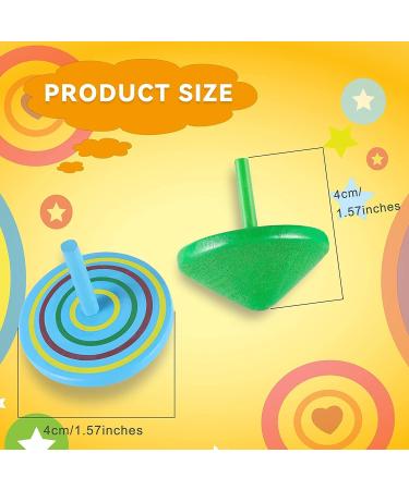Annhao 30-Piece Wooden Circle Toy Set for Kids | Gyroscope Birthday Party Filler | Ages 3-7 - Ideal Gift - Buy Online on SooperMarket.com