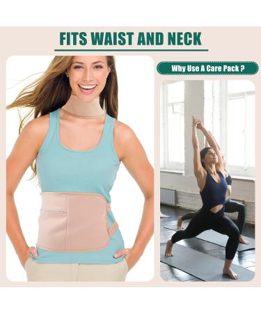 SHASUXTING 5Pcs Neck Waist Oil Pack Set with Chest Pad Reusable Oil Wrap Mess-Free Oil Pack Wrap with Adjustable Straps Comfortable Oil Pack for Neck Waist - Buy Online on SooperMarket.com