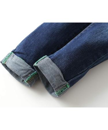 KIDSCOOL SPACE Baby Boy Girl Jean Overalls | Toddler Slim Cute Denim Jumper 18-24 Months Blue-2086 - Buy Online on SooperMarket.com