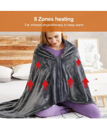 Plplaaoo Electric Heated Under Bed Blanket - USB Operated Thermal Cushion 5V 3 Adjustable Levels Fast Warming 150x85 cm - Perfect for Office & Overnight Use - Buy Online on SooperMarket.com