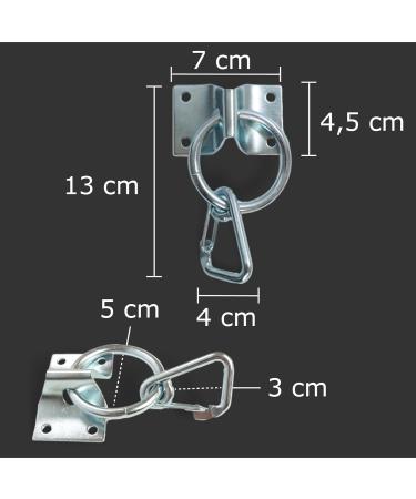 Augtop Stainless Steel Fastening Hooks for Horses & Cattle - Connect & Support with Screws & Dowels - Buy Online on SooperMarket.com