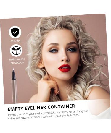 MUSISALY 5pcs Eyeliner Empty Pipe Delineador Mini Lip Gloss Tubes Tweezer Cosmetic Bottle Gel Plastic Golden - Buy Online on SooperMarket.com