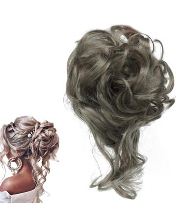 prinfantasy Messy Hair Scrunchies Hair Bun Extensions Hairpiece for Women Updo ponytail Extensions Scrunchie Hair Piece GBFQ020 GBFQ020 One Size