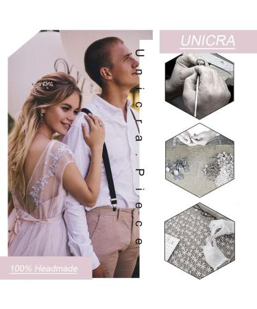 Unicra Crystal Bride Wedding Hair Comb Siver Bridal Hair Accessories Rhinestone Headpiece for Women and Girls - Buy Online on SooperMarket.com